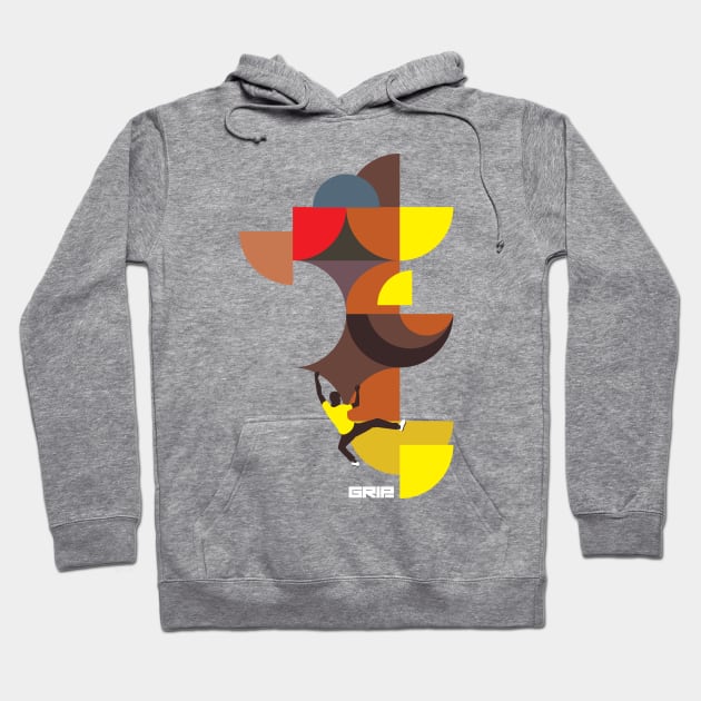 indoor abstract climb Hoodie by gripclimbing